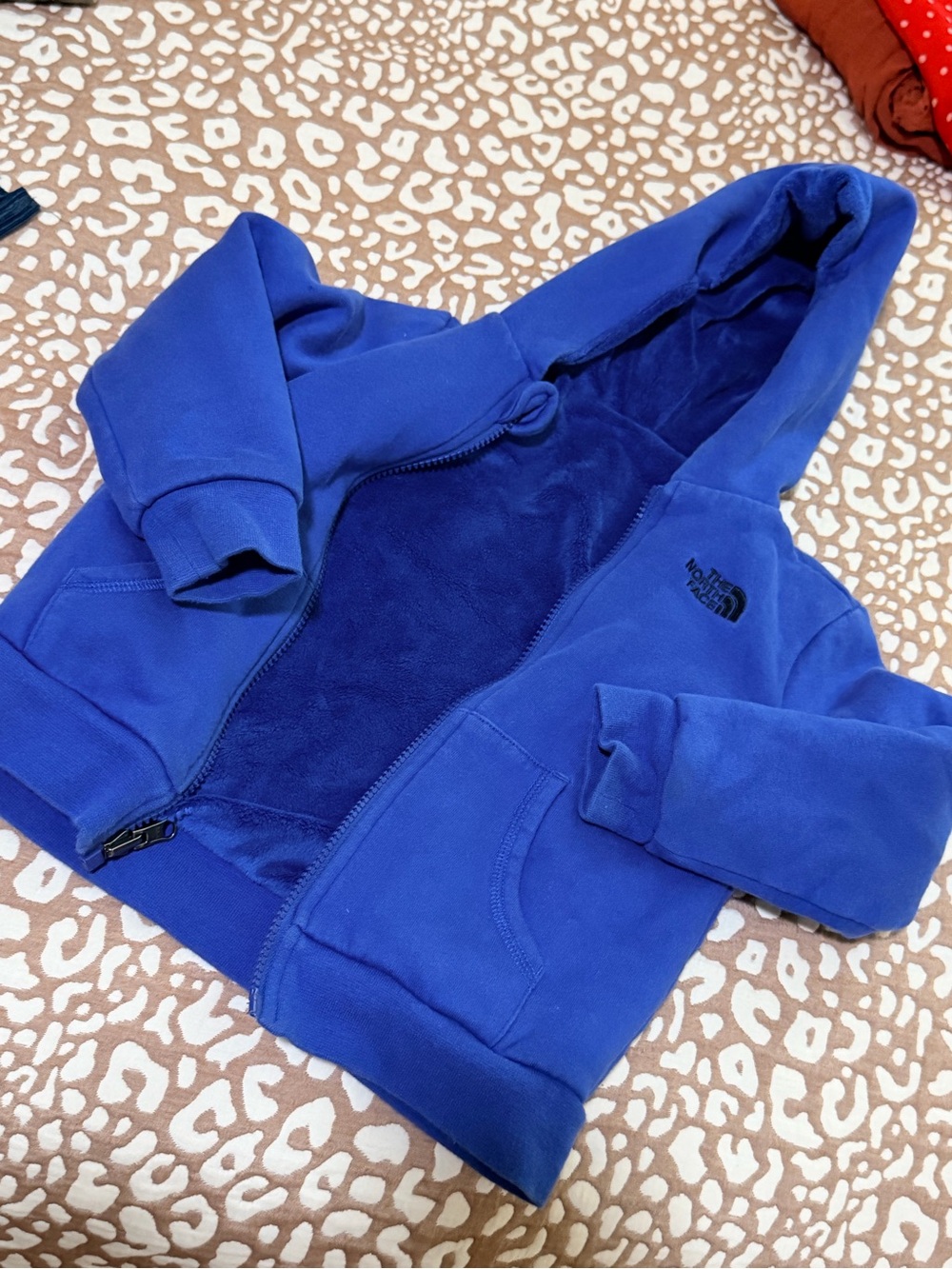 The North Face Royal Blue Kids' Fleece-Lined Hoodie
